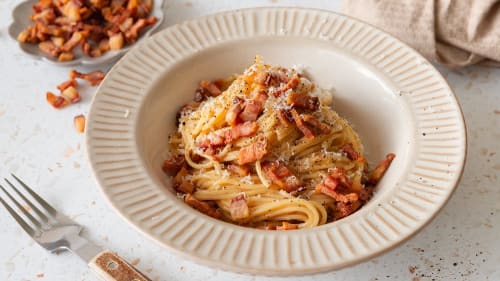 Pasta carbonara – autentisk italiensk oppskrift med guanciale og pecorino