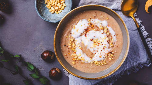 Kremet kastanjesuppe