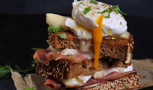 Croque Madame a là Brie de Paris