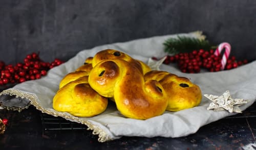 Lussekatter med ekte safran