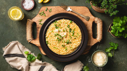 Risotto med smør og parmesan – klassisk italiensk oppskrift