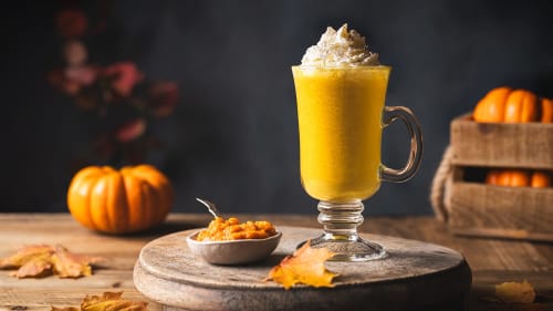 Pumpkin spice golden latte 
