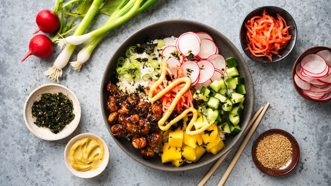 Poke bowl med kylling