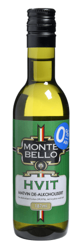 Montebello 0% hvit matvin 187 ml