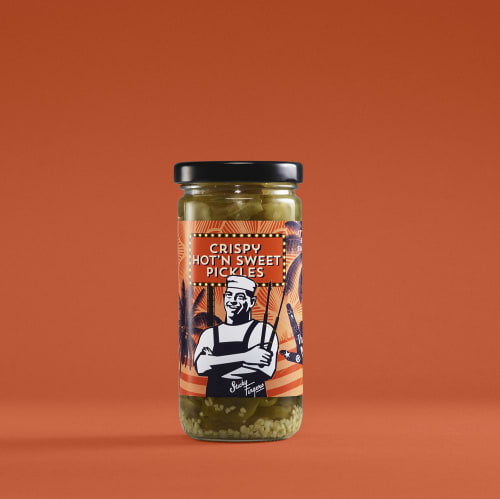 Sticky Fingers Hot'n Sweet Pickles 226 g