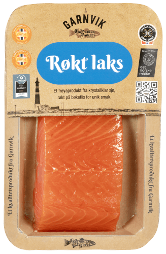 Garnvik røkt laks bit 200 g