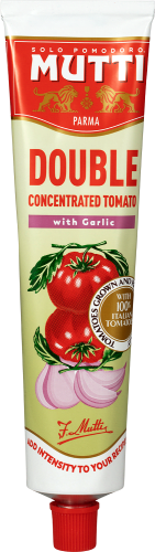 Mutti tomatpuré tube m/hvitløk 130 g