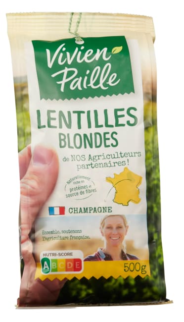 Vivien Paille linser hvite 500 g