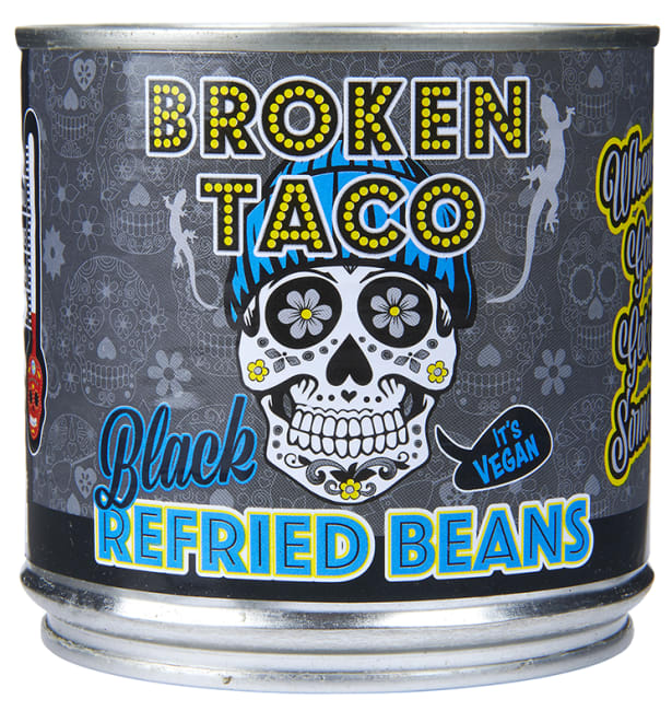 Broken Taco black refried beans 400 g