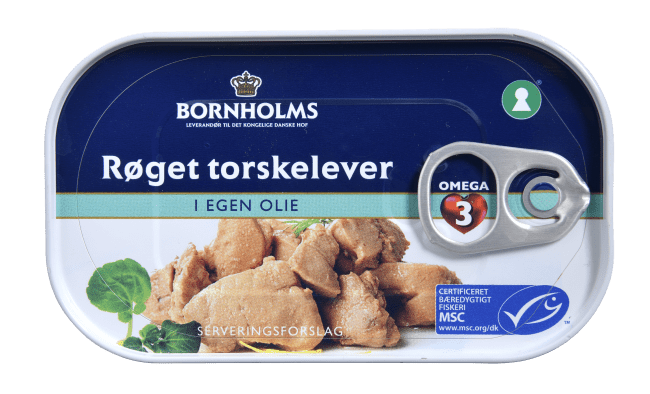 Bornholms røkt torskelever i egen olje 120 g