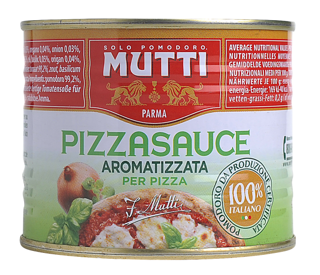 Mutti pizzasaus m/krydder 210 g