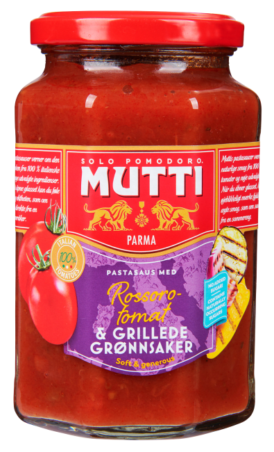 Mutti pastasaus m/grillede grønnsaker 400 g