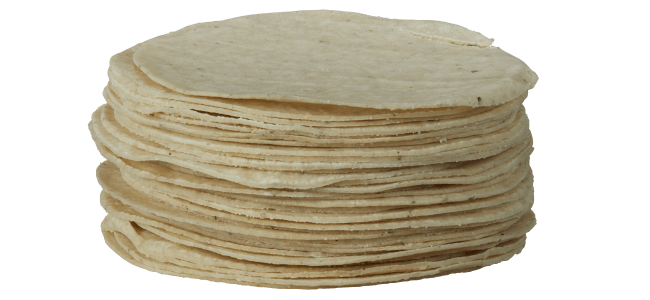 Tortilla Guanajuato white corn 10 cm 250 g