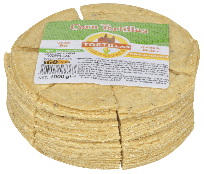 Tortilla Guanajuato white tortilla frying 1 kg