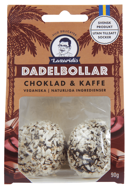 Lazaridis daddelkuler sjokolade og kaffe 90 g