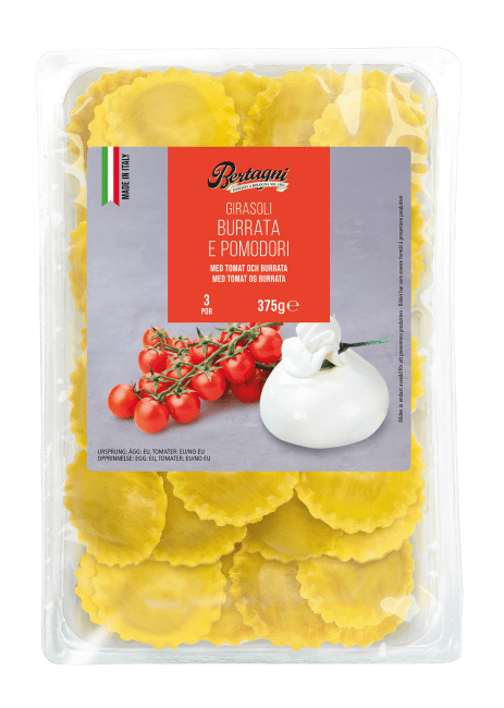 Bertagni girasoli tomat & burrata frossen 375 g
