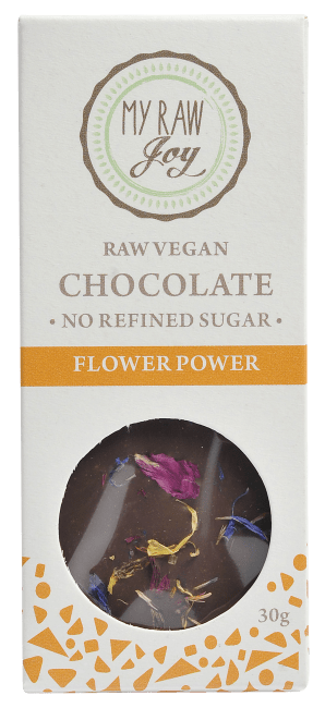 My raw joy vegansjokolade flower power ØKO 30 g