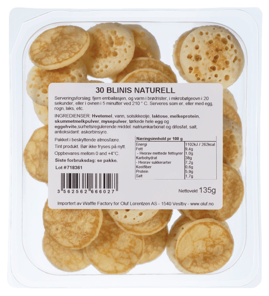 Blinis cocktail frosne 135 g