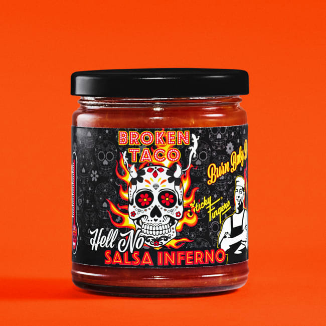 (Utgått) Broken Taco Hell No salsa 280 g