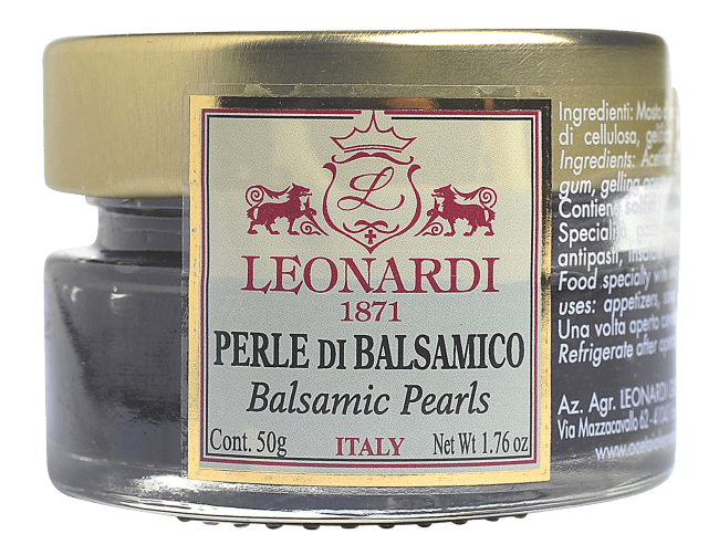 (Nytt nr 410623) Leonardi balsamicoperler sorte50g
