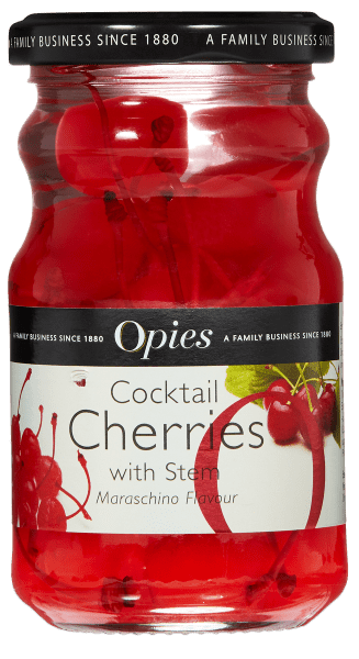 Opies cocktailbær rød m/stilk 225 g