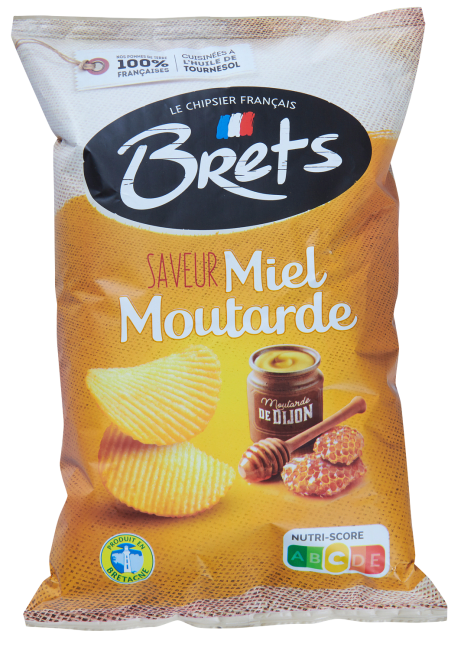 Brets potetchips m/honning og sennep 125 g