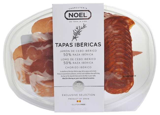 Ibèrico tapas brett skivet 24 mnd 100 g