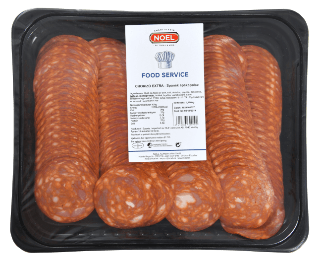 Noel chorizo extra skivet 500 g