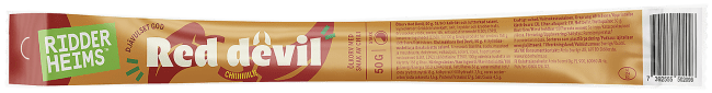 Ridderheims snackpølse red devil 50 g
