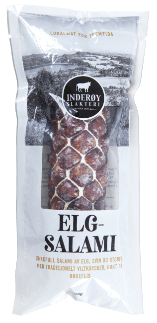 Inderøy Slakteri Elgsalami 250 g