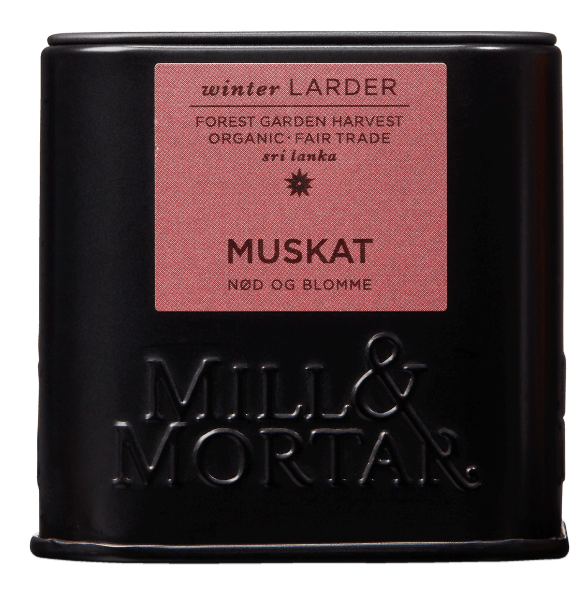 Mill & Mortar muskatnøtt og -blomme ØKO 45 g