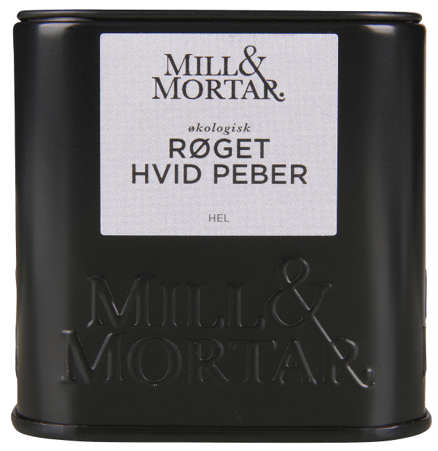 Mill & Mortar røkt hvit pepper ØKO 50 g