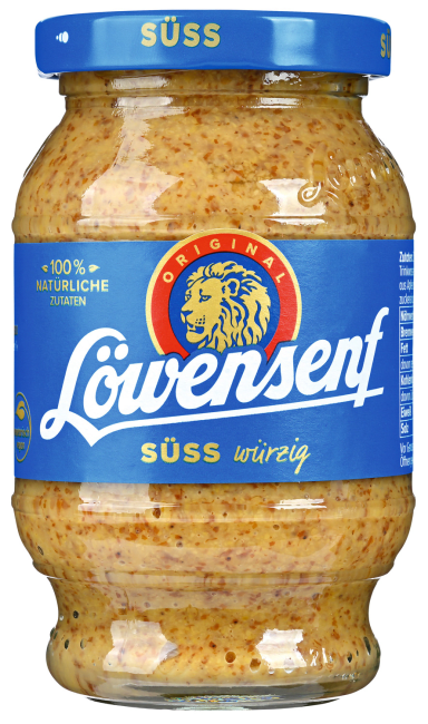 Löwensenf sennep grov og søt 250 ml