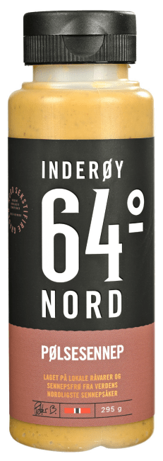 Inderøy 64° Nord pølsesennep 295 g