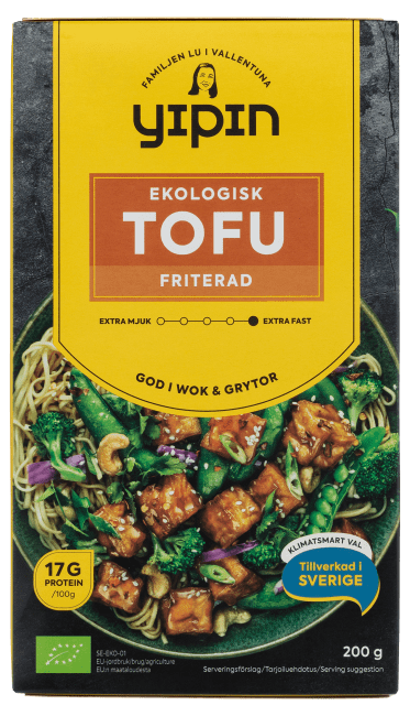 Yipin tofu terninger fritert ØKO 200 g