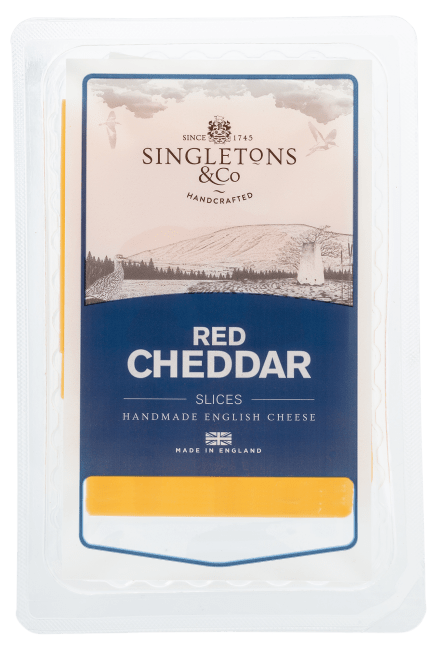 Singletons cheddar engelsk skivet 100 g