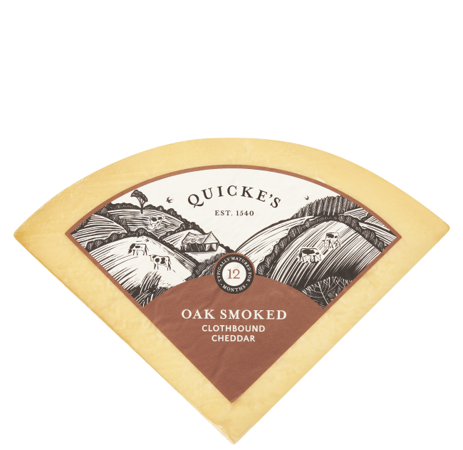 Quicke's cheddar eikerøkt ca 1,5 kg