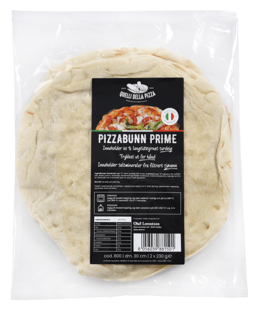 (Nytt nr 935049) Pizzabunn surdeig Prime 230gx2