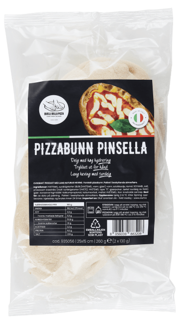 Pizzabunn porsjon pinsella 130 g x 2 stk