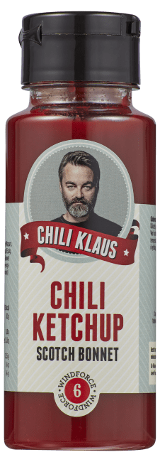 (Utgått) Chili Klaus scotch bonnet ketchup 6 250ml