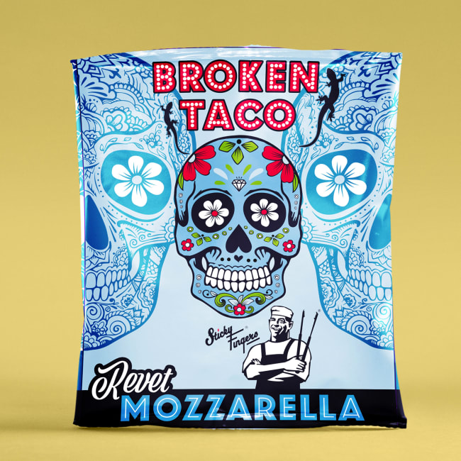 (Utgått) Broken Taco mozzarella revet 90 g