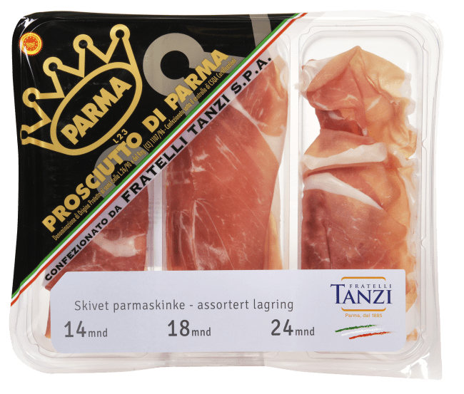 Parmaskinke 14, 18 og 24 mnd DOP 120 g