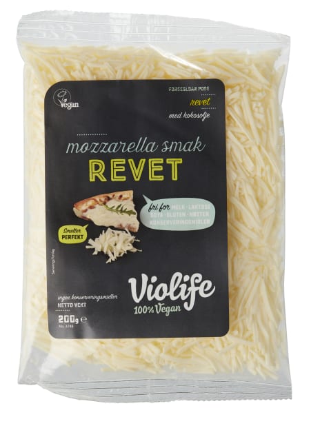 (Nytt nr 906844) Violife revet mozzarella 200 g