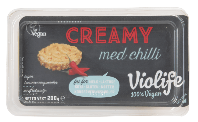 (Utgått) Violife kremet m/chili 200 g