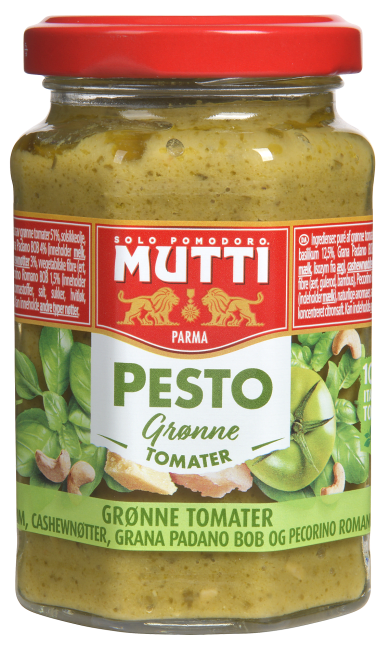 Mutti pestosaus m/grønne tomater 180 g