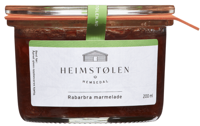 (Nytt nr 430675) Heimstølen rabarbra marm. 200 ml