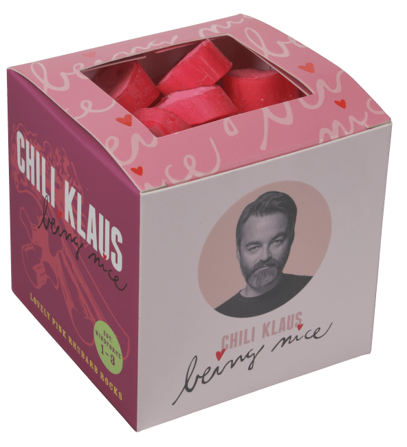 (Utgått) Chili Klaus drops rabarbra 100 g