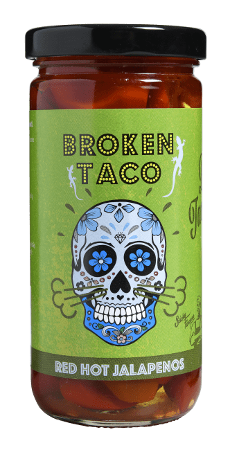 (Utgått) Broken Taco Red Hot Jalapenos 226 g