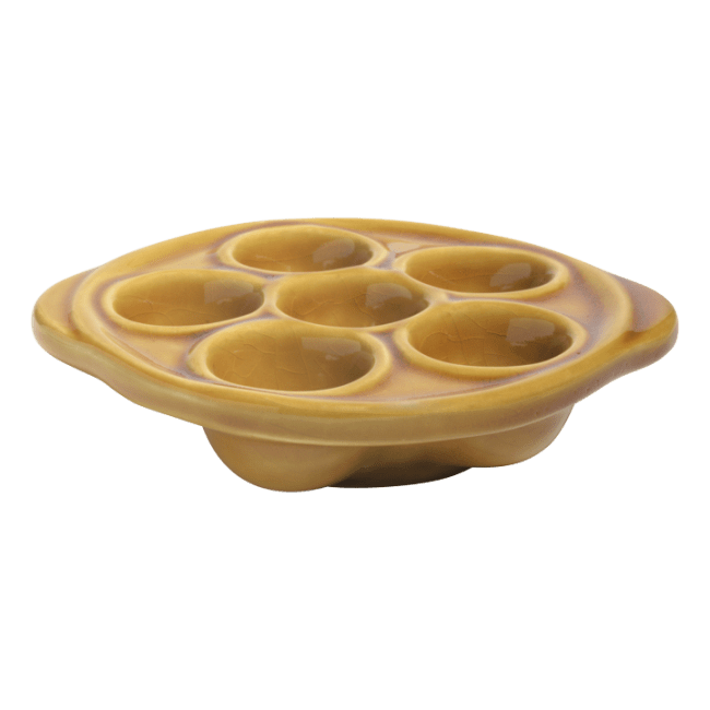 Sneglegryte m/6 hull ildfast