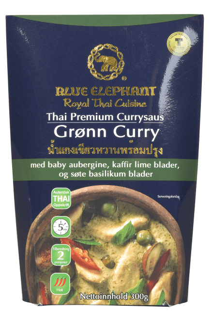 Blue Elephant currysaus grønn 300 g